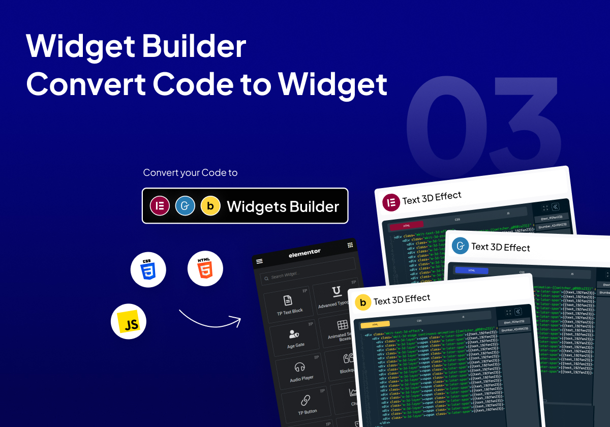 Widget Builder Convert Code to Widget