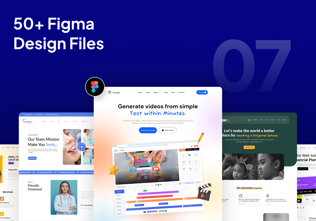 50+ Pre-Designed Figma Design Files