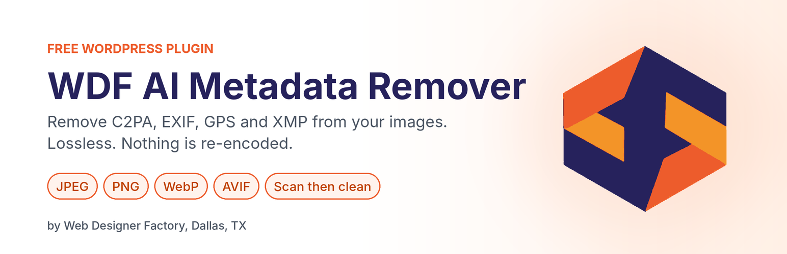 WordPress 外掛 WDF AI Metadata Remover 的封面圖片