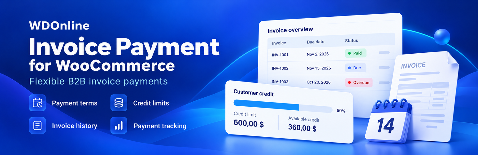 WordPress 外掛 WDOnline Invoice Payment for WooCommerce 的封面圖片