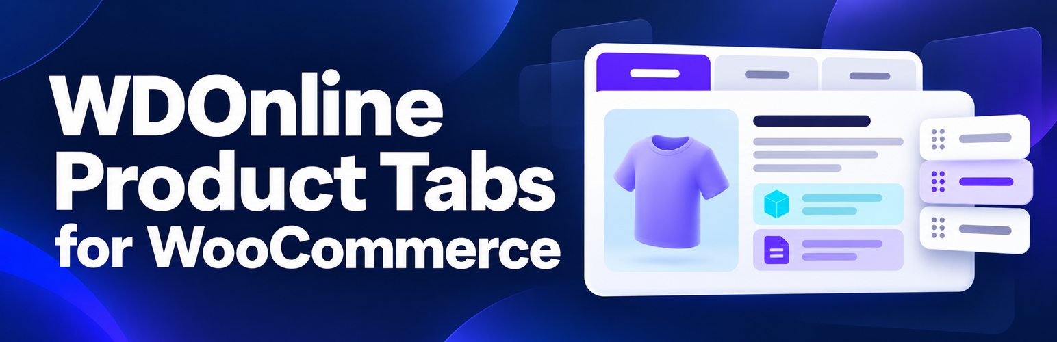 WDOnline Product Tabs for WooCommerce