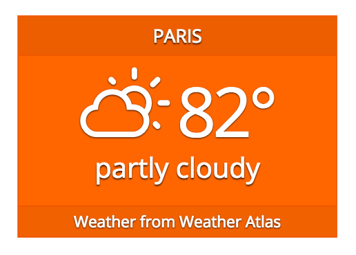 Weather Atlas Widget