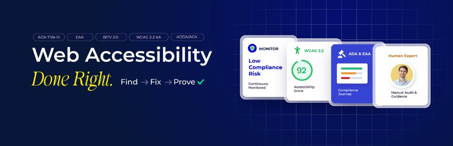 Web Accessibility Compliance Management by Accesstive: WCAG, ADA, EAA & BFSG Support