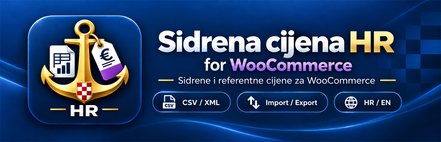 WordPress 外掛 Web Studio Šime – Sidrena cijena HR for WooCommerce 的封面圖片