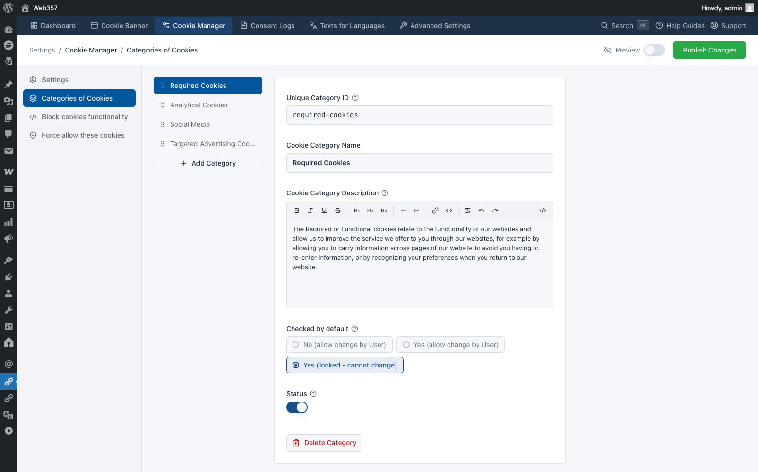 Web357 Cookie Consent Manager