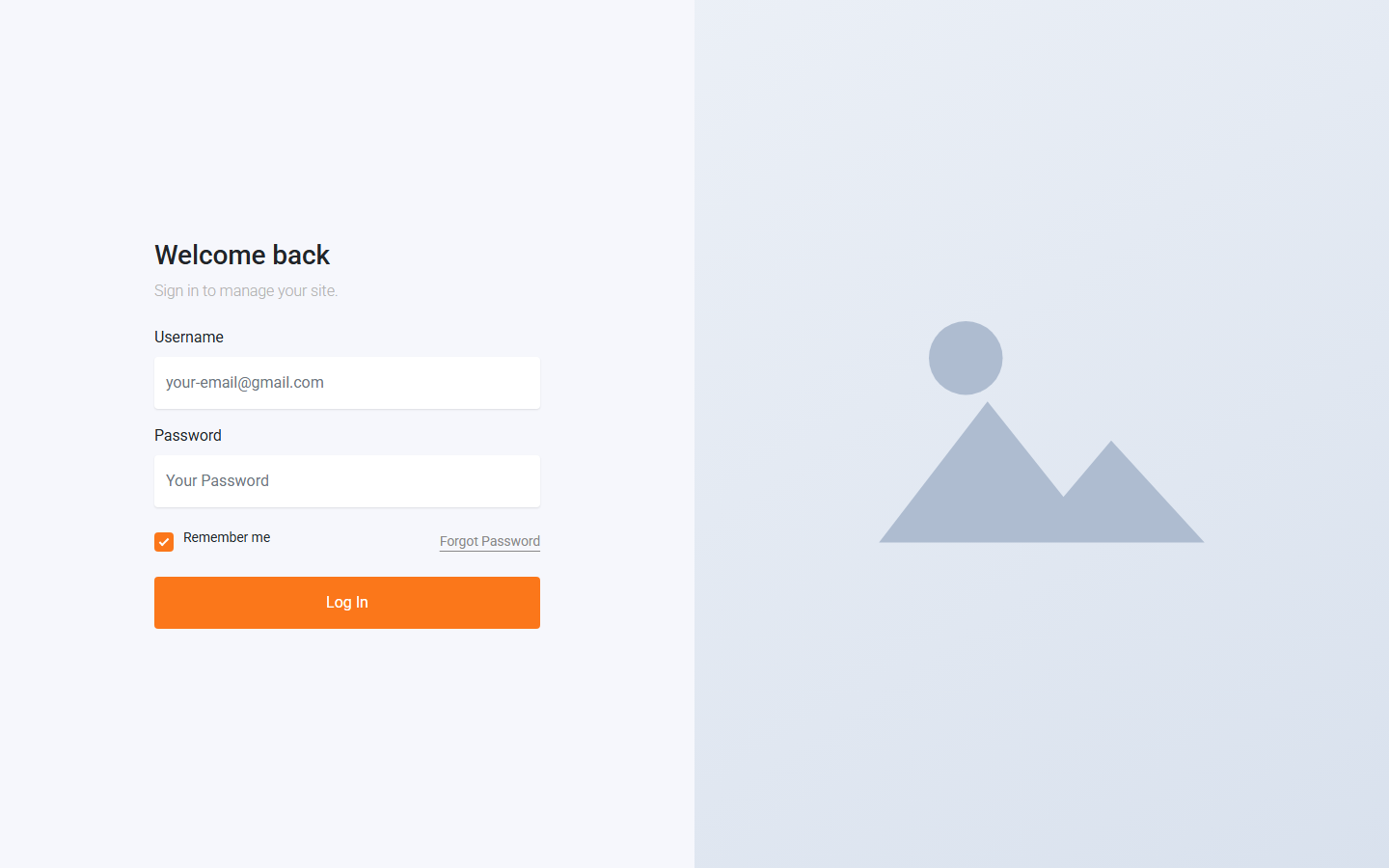 Webangon Login Customiser