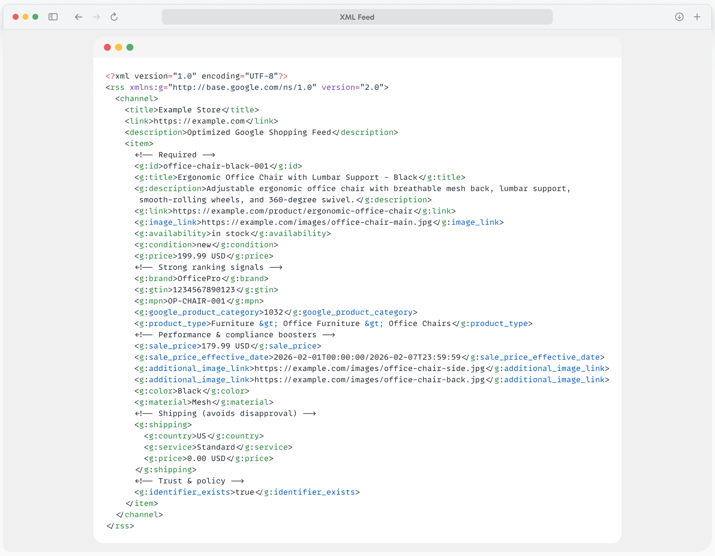 XML Feed: Preview a WooCommerce XML feed