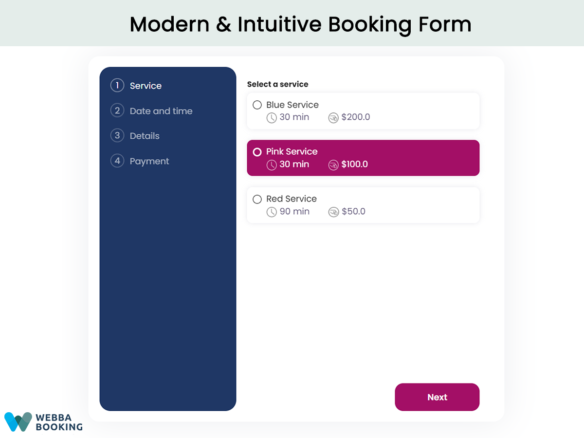 Set up booking form easily with shortcodes