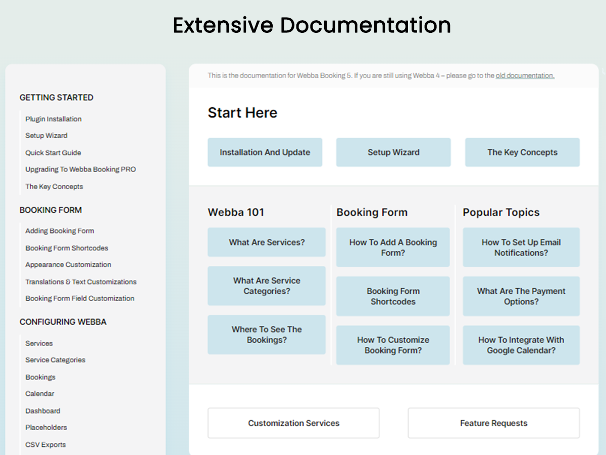 Access comprehensive documentation for a seamless setup