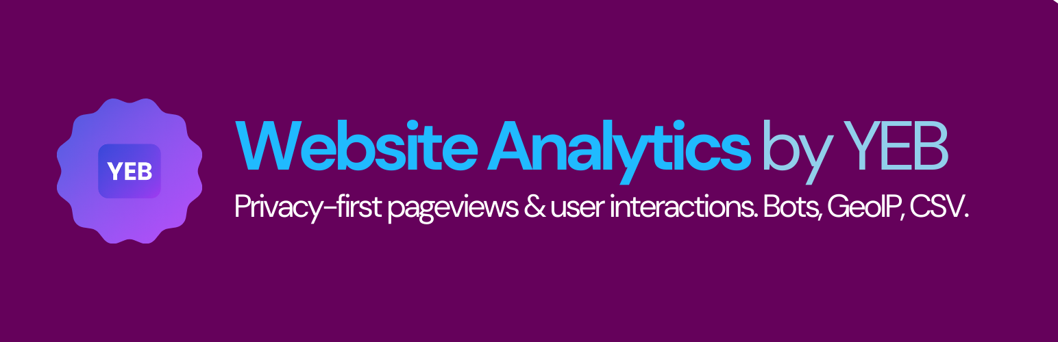 Website Analytics by YEB