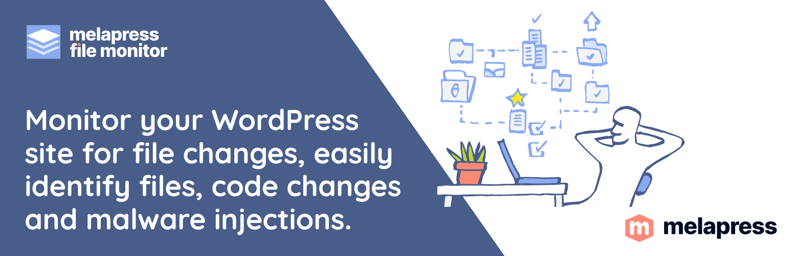 WordPress 外掛 Melapress File Monitor 的封面圖片。