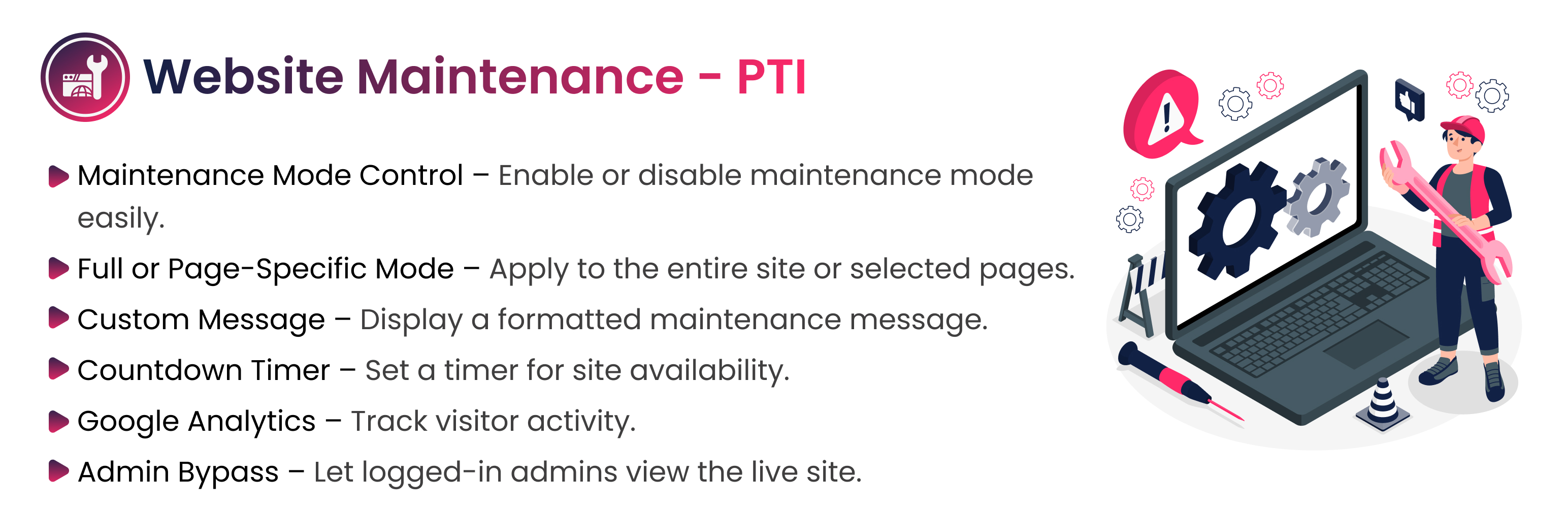 Website Maintenance – PTI