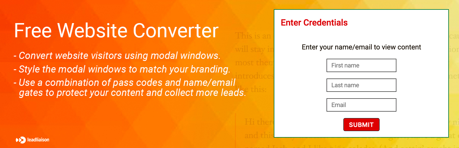 Website Visitor Converter by Lead Liaison