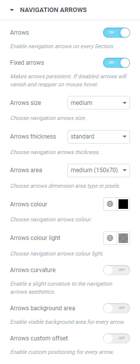 <strong>NAVIGATION ARROWS</strong>