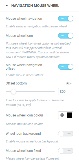 <strong>NAVIGATION MOUSE WHEEL</strong>