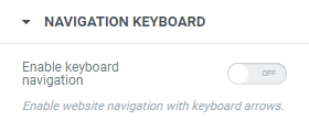 <strong>NAVIGATION KEYBOARD</strong>