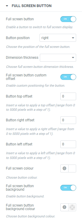 <strong>FULL SCREEN BUTTON</strong>