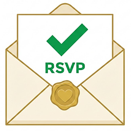 Wedding Party RSVP Icon