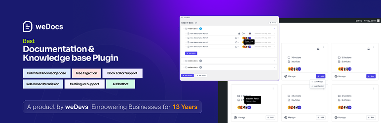 weDocs: AI Powered Knowledge Base, Docs, Documentation, Wiki & AI Chatbot