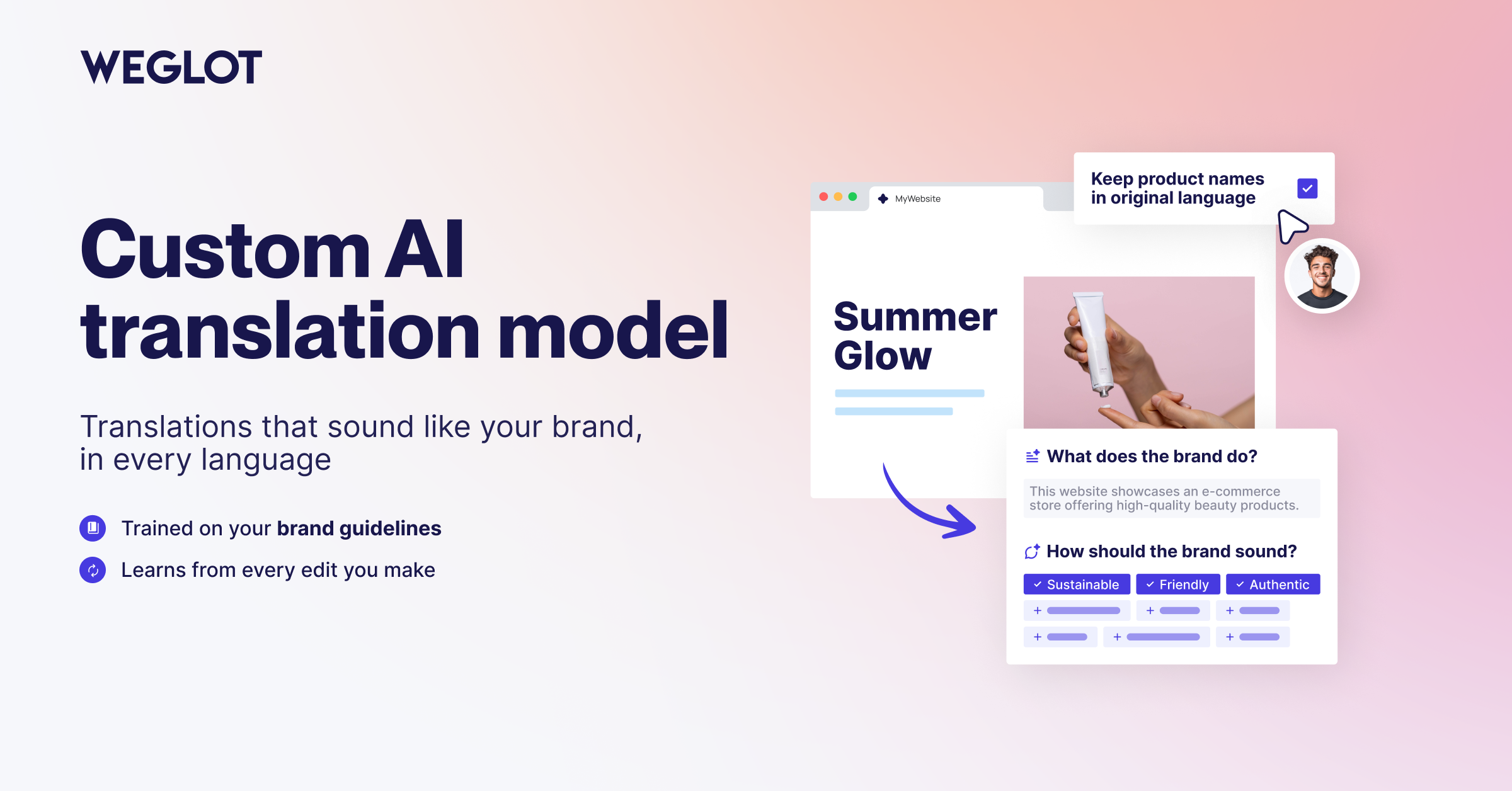 Translate your website with an AI Translation Model built around your brand
