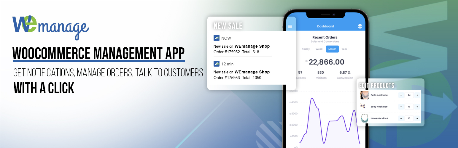 Management App for WooCommerce – Order notifications, Order management, Lead management, Uptime Monitoring