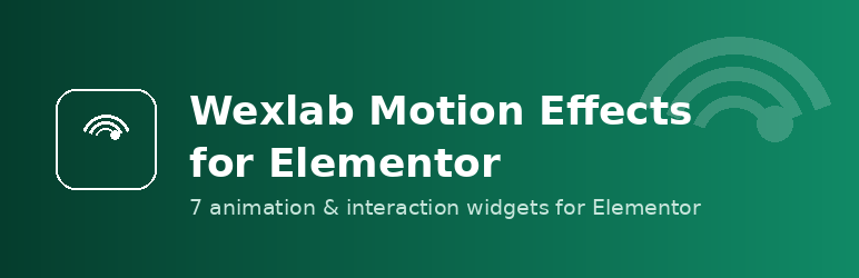 Wexlab Motion Effects for Elementor