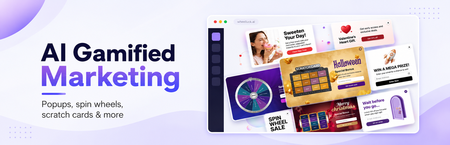 WordPress 外掛 Wheelluck AI Powered Popups 的封面圖片
