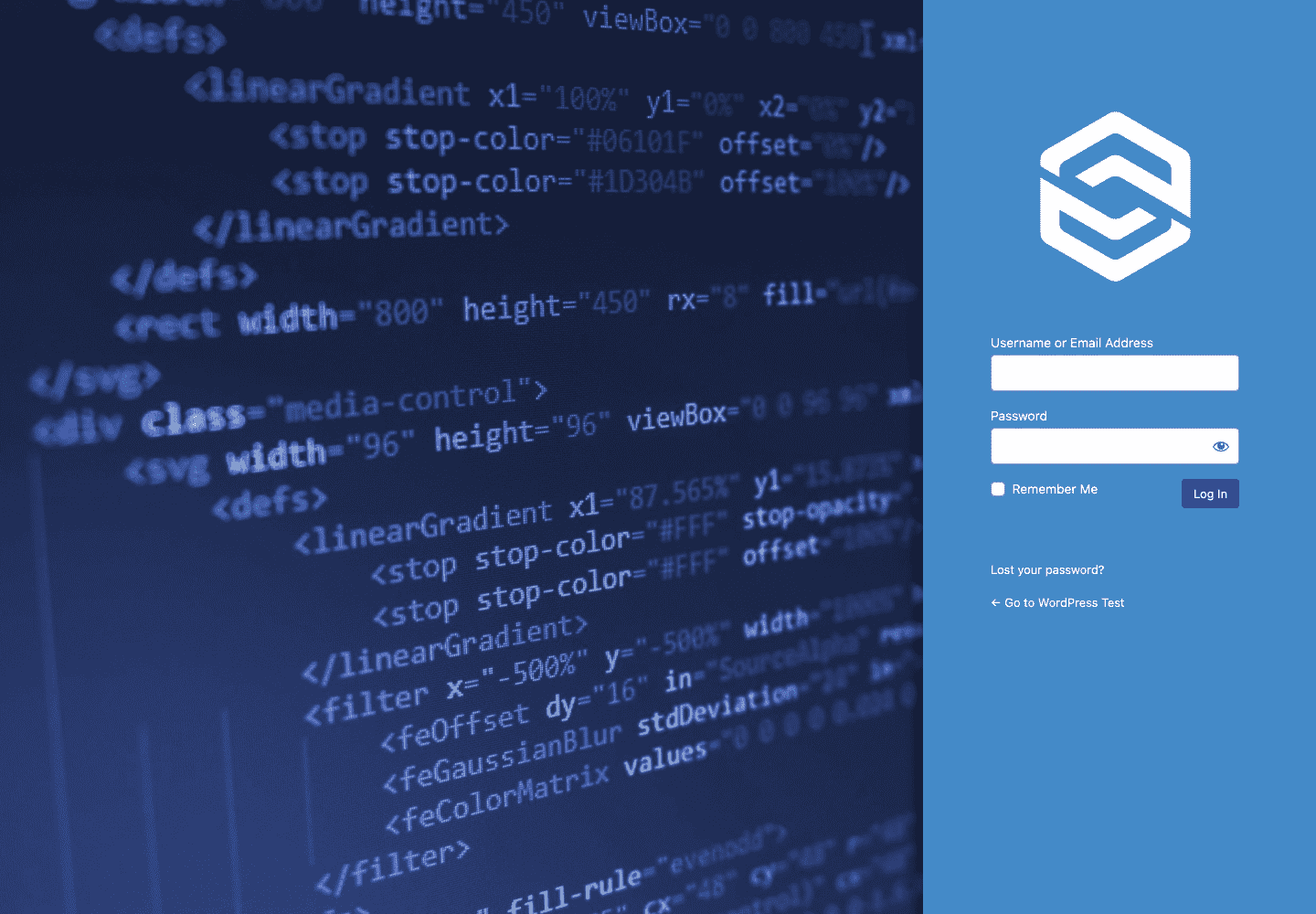 White Label Custom Login Example with Right Alignment