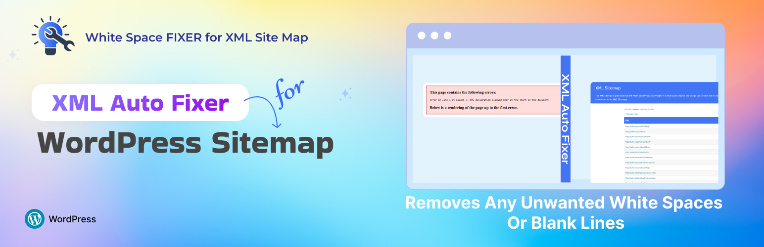 Whitespace Fixer for XML Sitemap