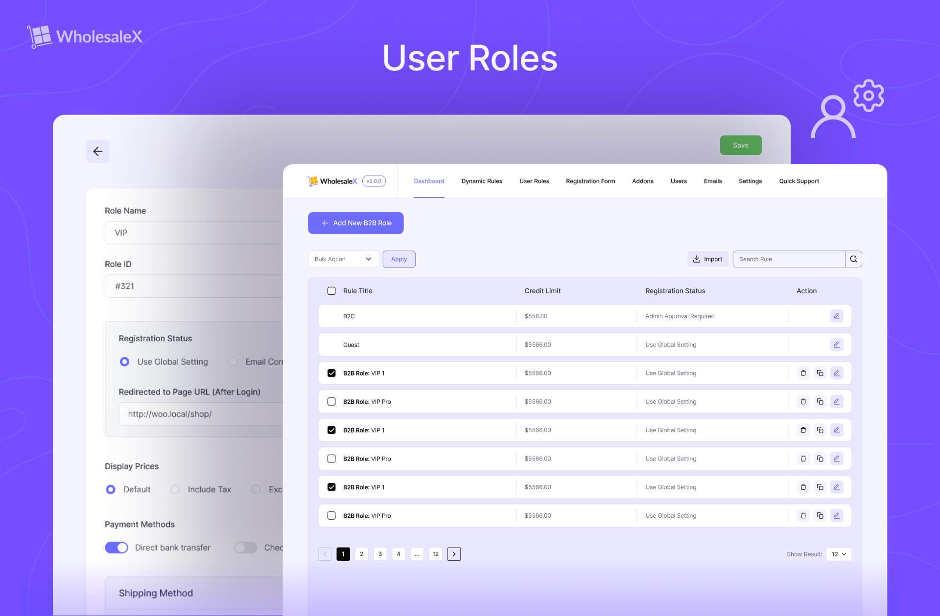 User Roles