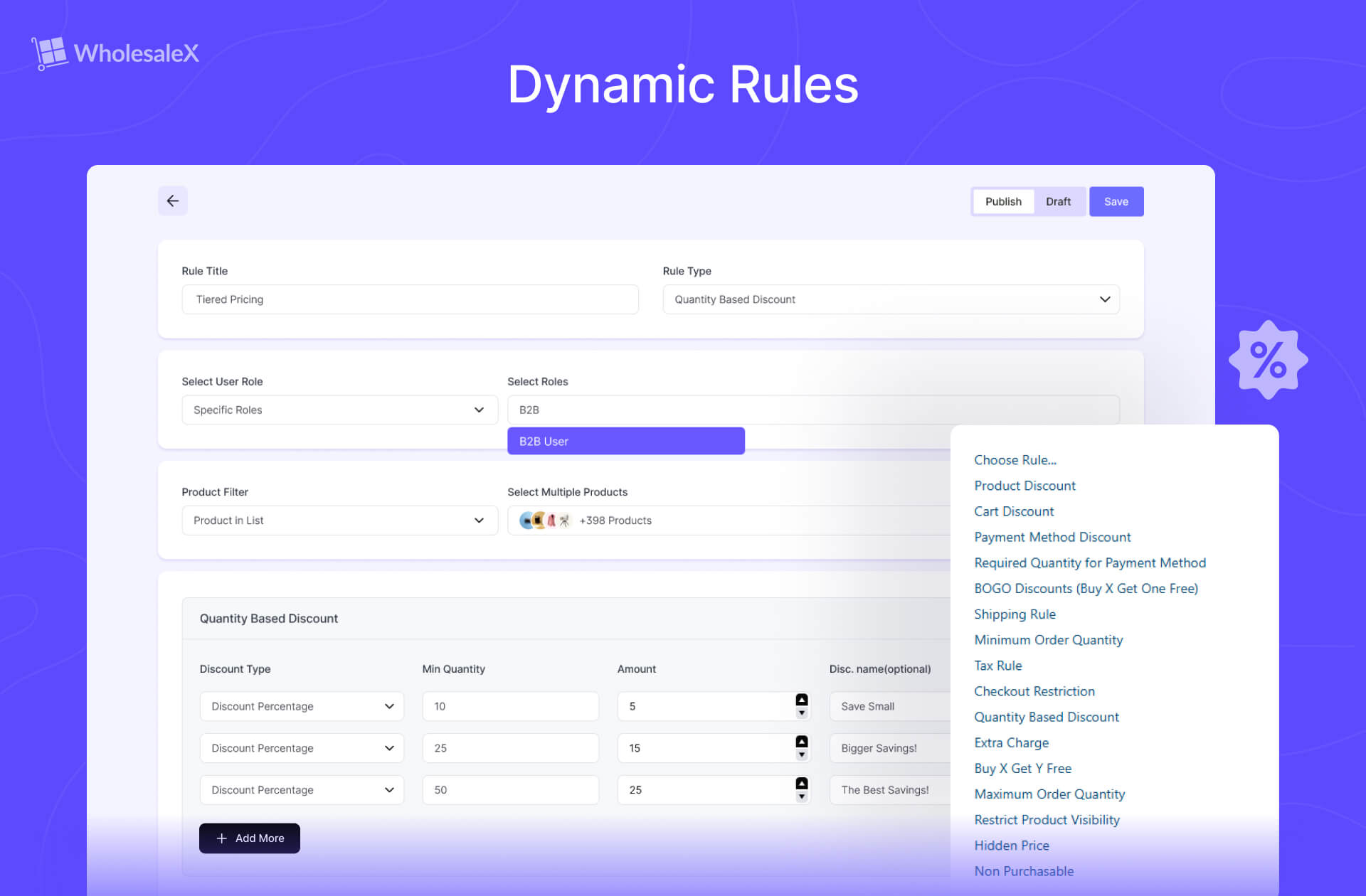 Dynamic Rules Builder