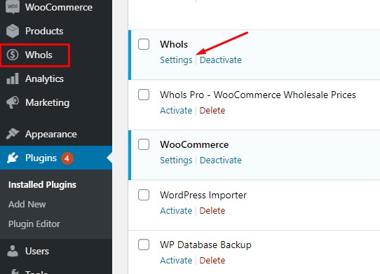 Quick access to plugin settings.