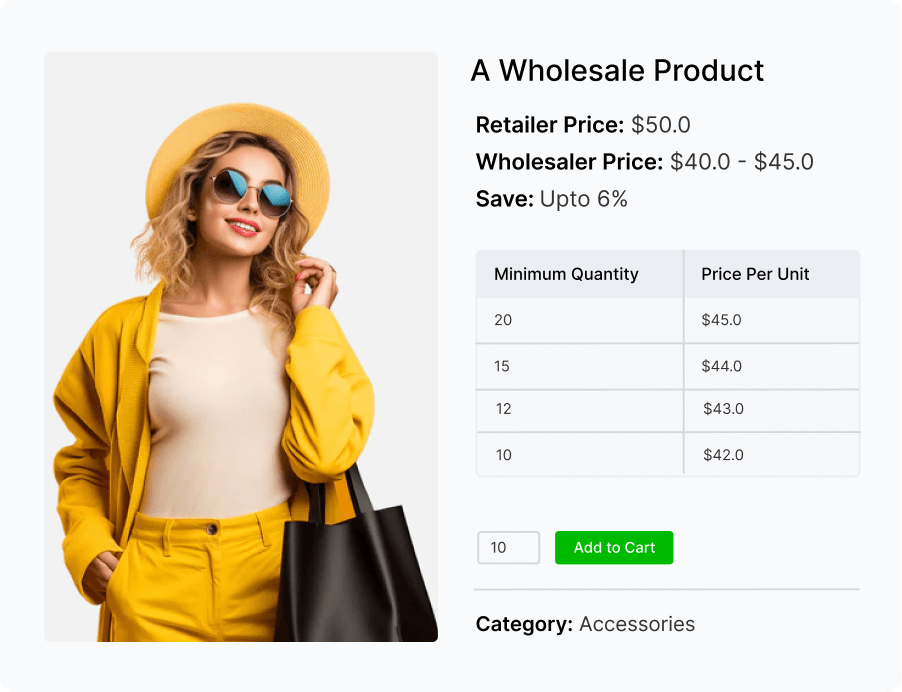 Price tiers displayed on the product page (Pro).