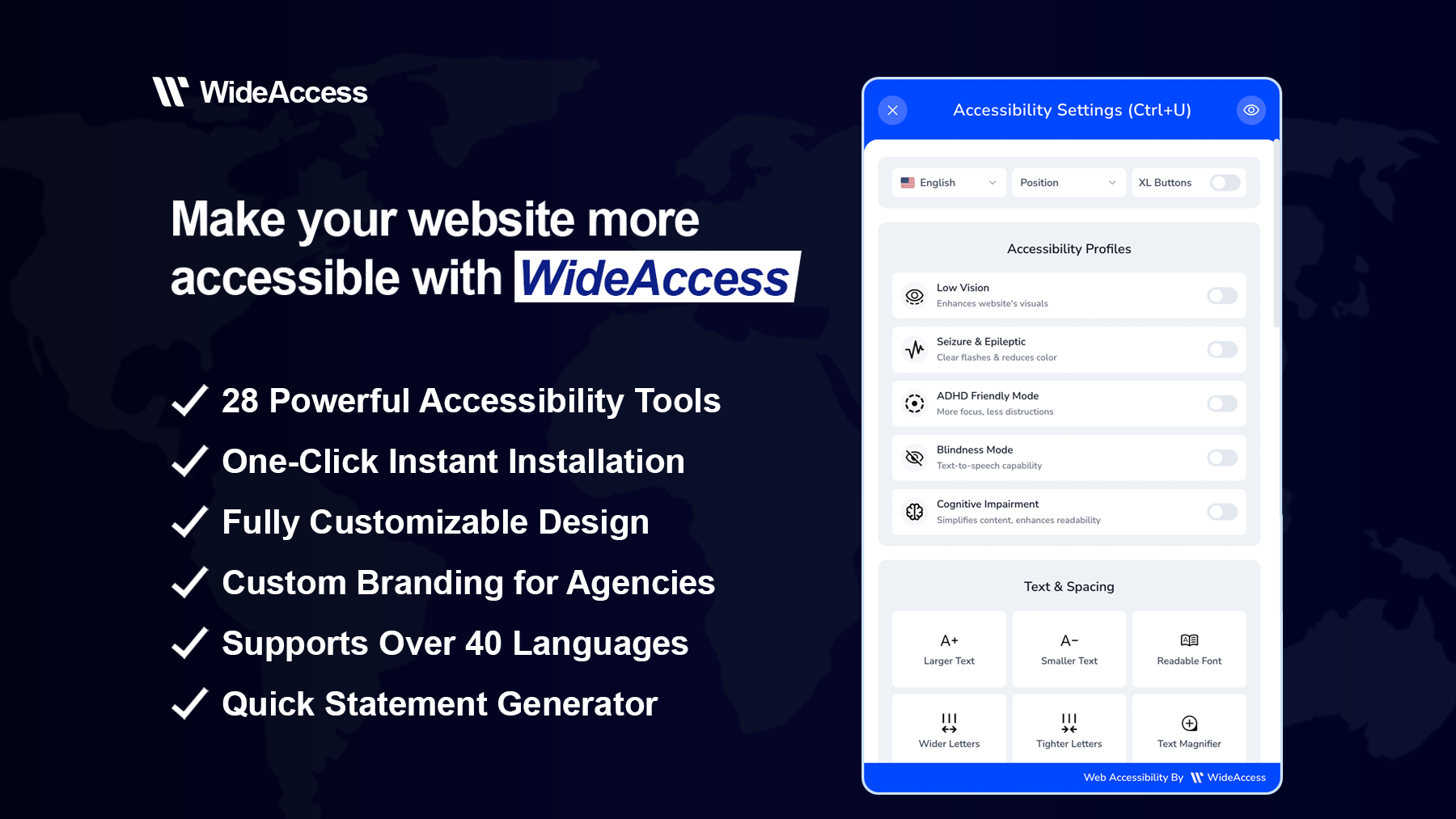 WideAccess Accessibility Widget