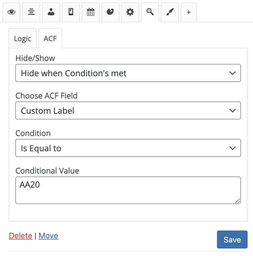 Advanced Custom Fields ( ACF ) Support