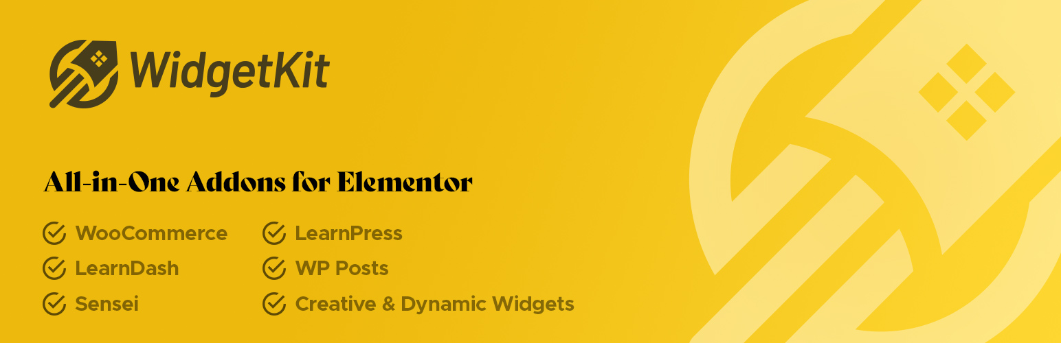 Product image for All-in-One Addons for Elementor – WidgetKit.