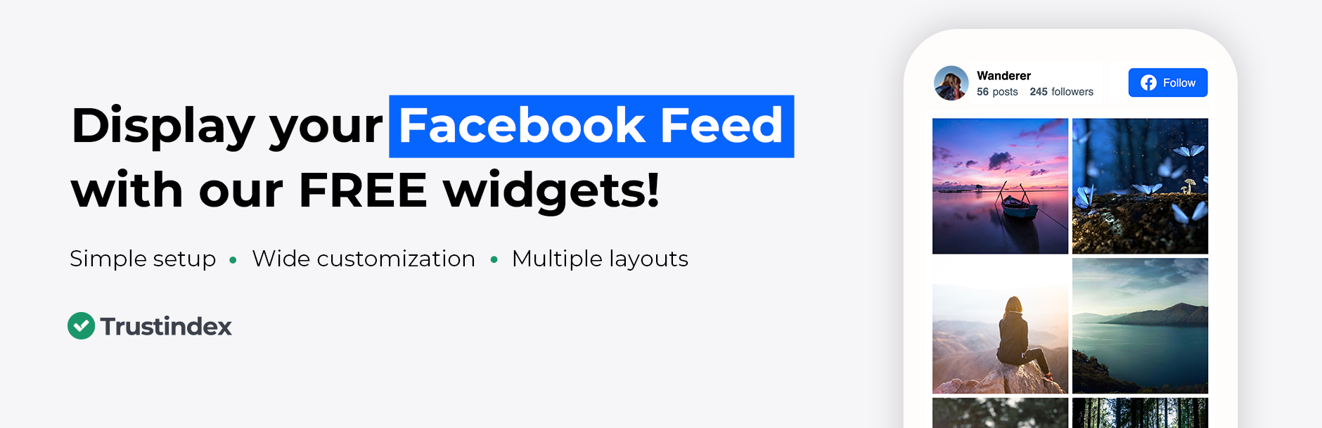 Widgets for Social Post Feed