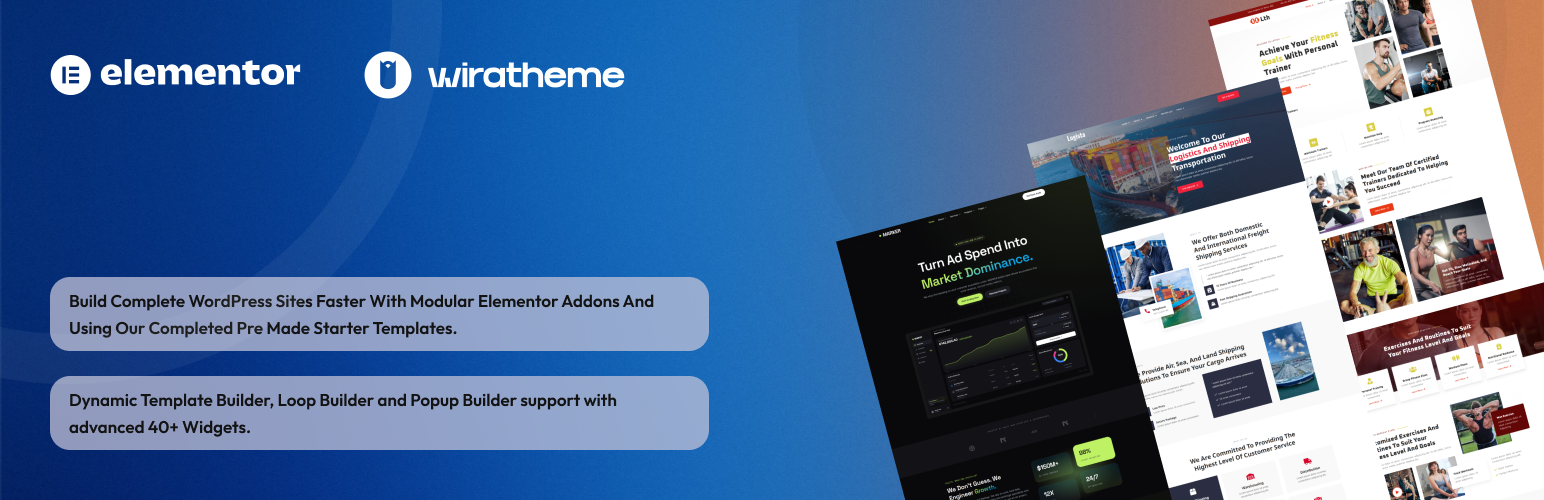 WordPress 外掛 WiraKit For Elementor – Theme Builder, Widgets & Template Library 的封面圖片