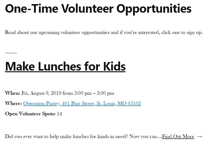 Advertise Volunteer Opportunities More Easily