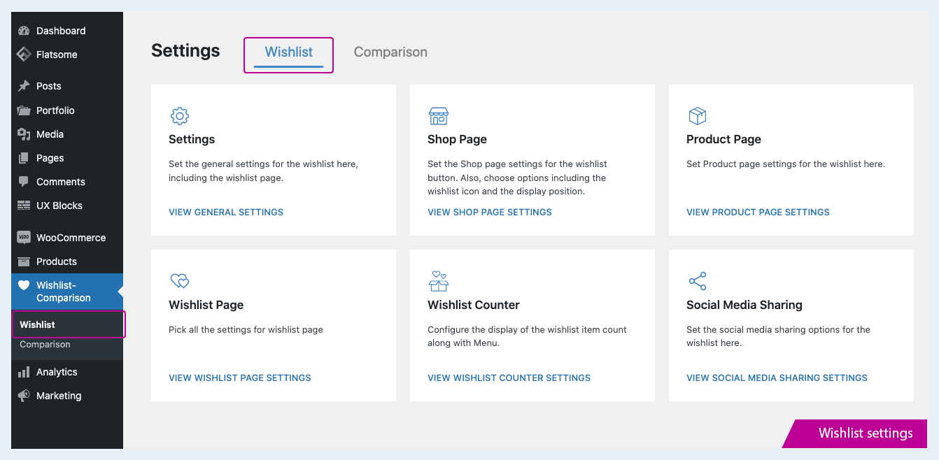 Wishlist and Compare for WooCommerce