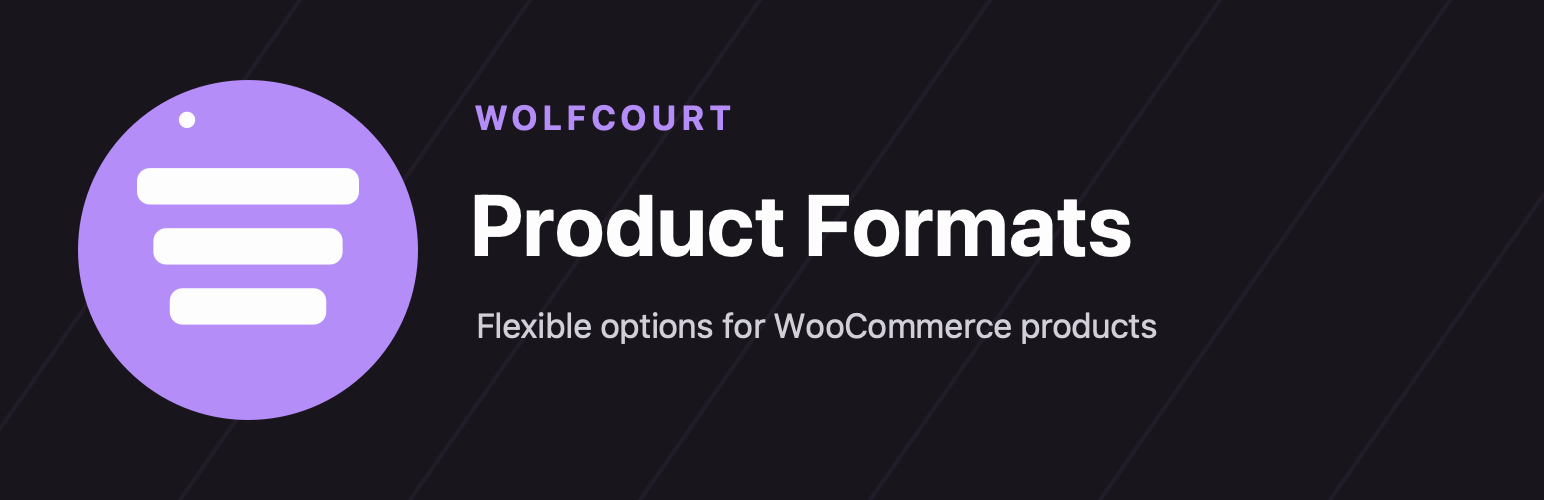Wolfcourt Product Formats