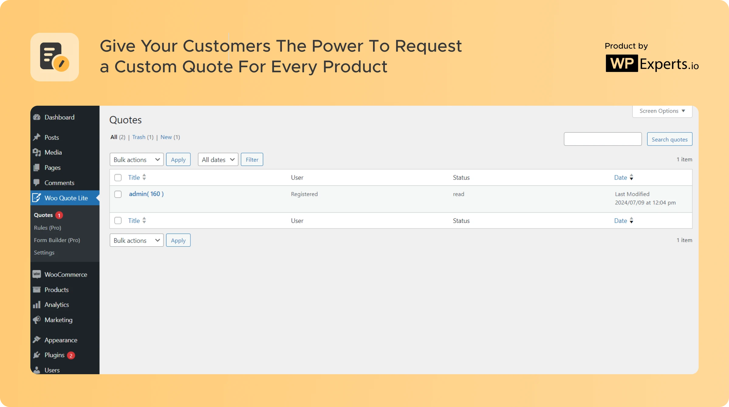 Quote for WooCommerce Lite &#8211; Add to Quote Plugin Lets Customers Request Custom Quotes for Products using the Request a Quote Plugin for WooCommerce