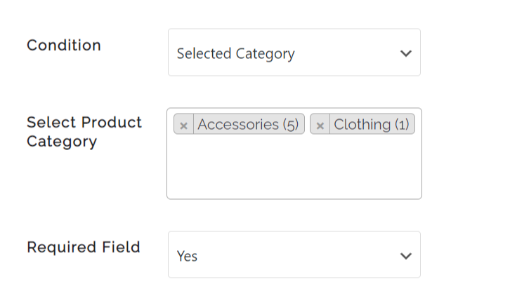 screenshot-12, Fees for product category.