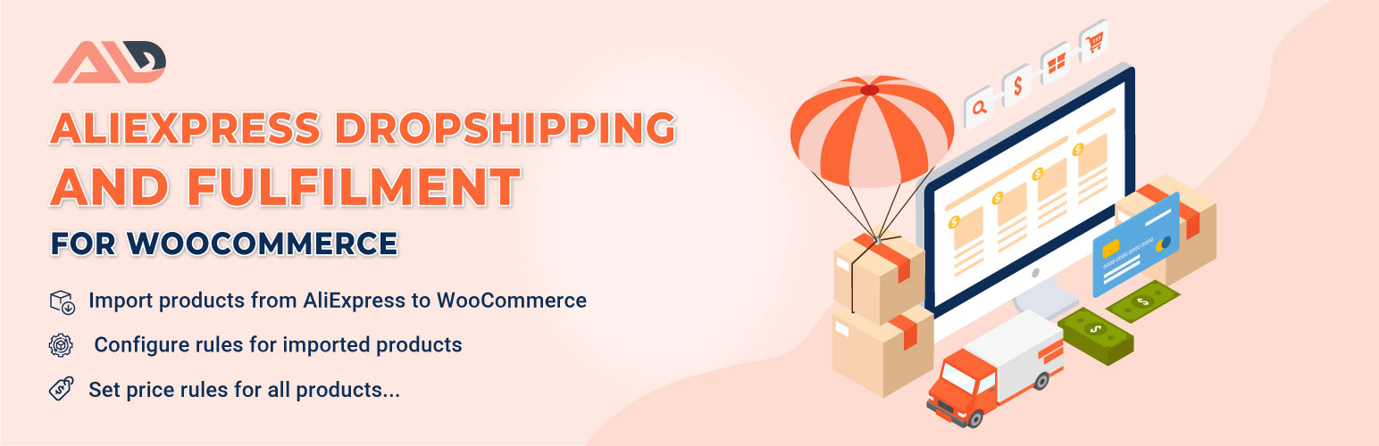 WordPress 外掛 ALD – Dropshipping and Fulfillment for AliExpress and WooCommerce 的封面圖片。