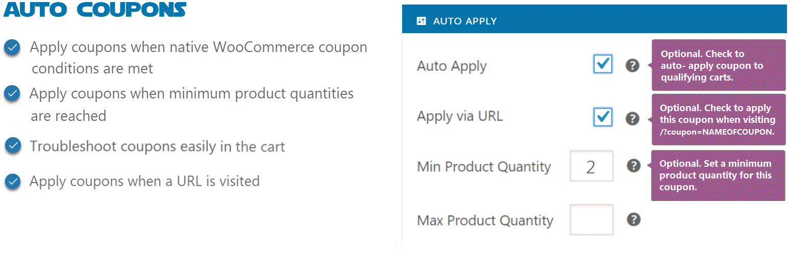 Auto Coupons for WooCommerce