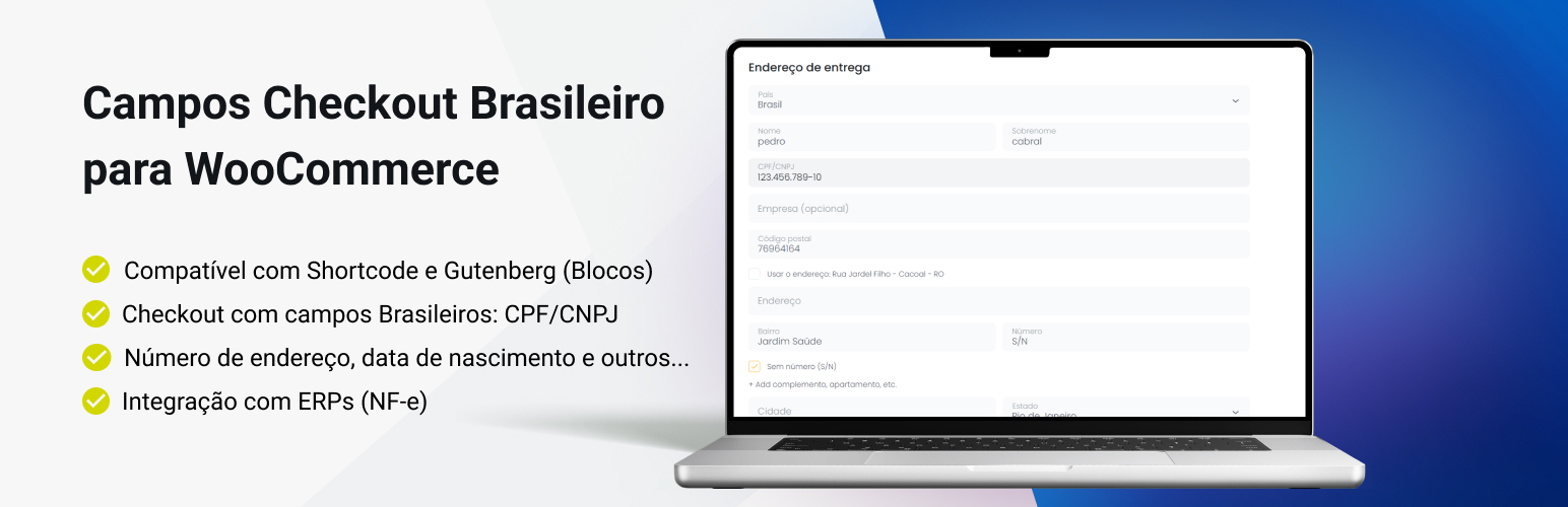 WordPress 外掛 Campos Checkout Brasileiro para WooCommerce 的封面圖片