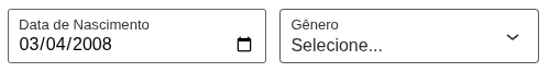 Birthdate and Gender fields in the Gutenberg block editor.