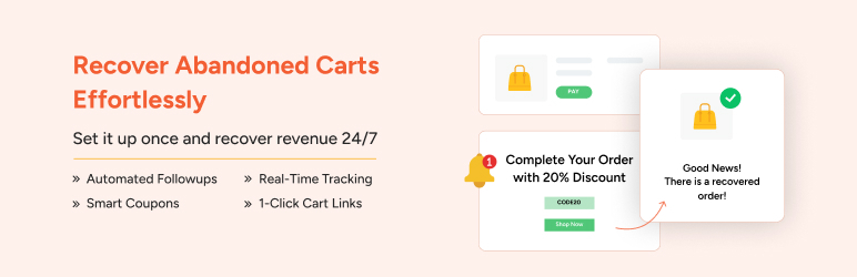 Cart Abandonment Recovery for WooCommerce – Recover Lost Sales with Automated Emails