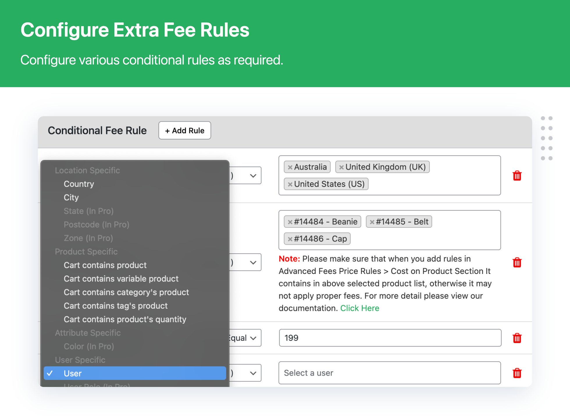 Extra Fees for WooCommerce