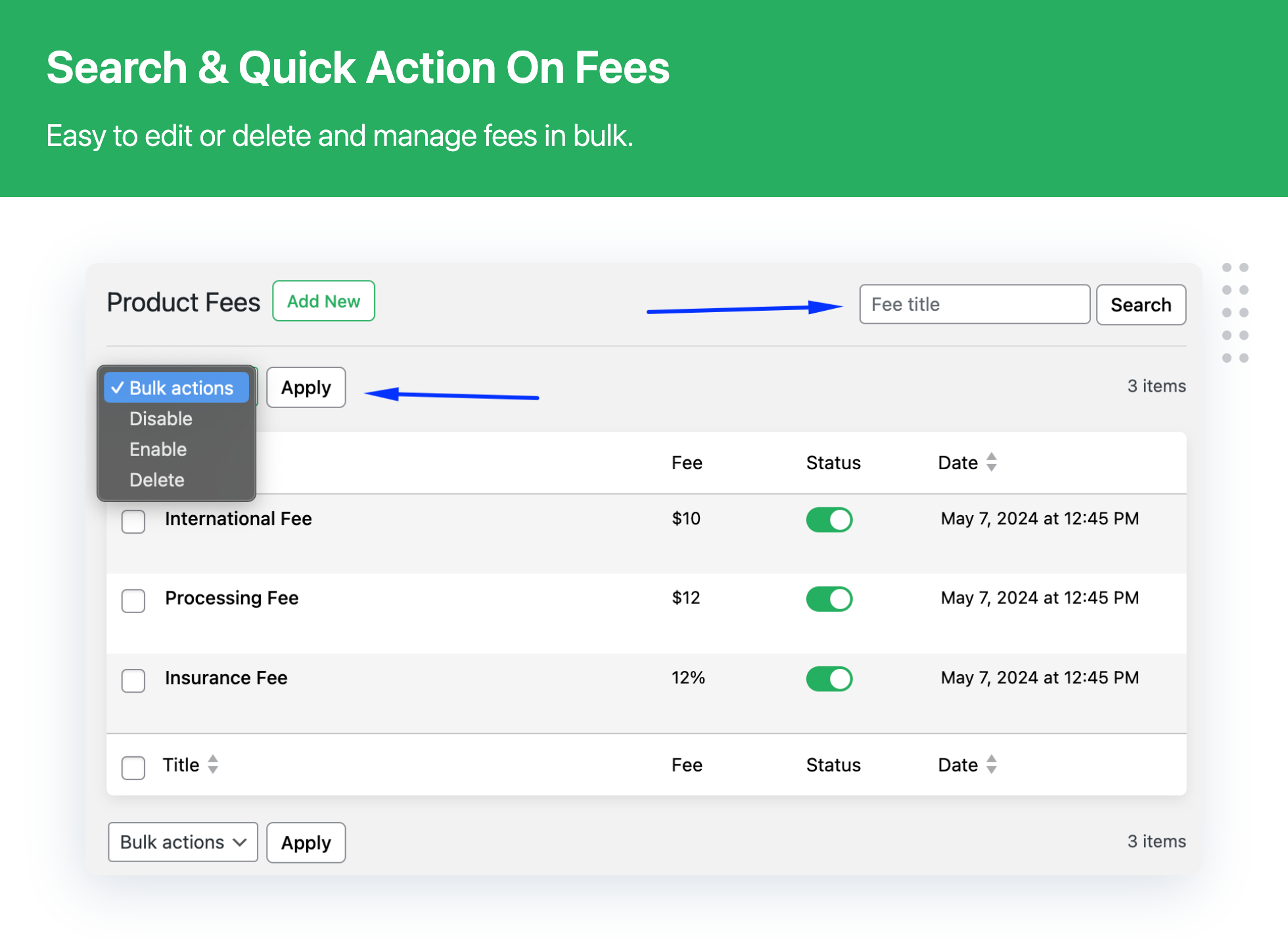 Extra Fees for WooCommerce